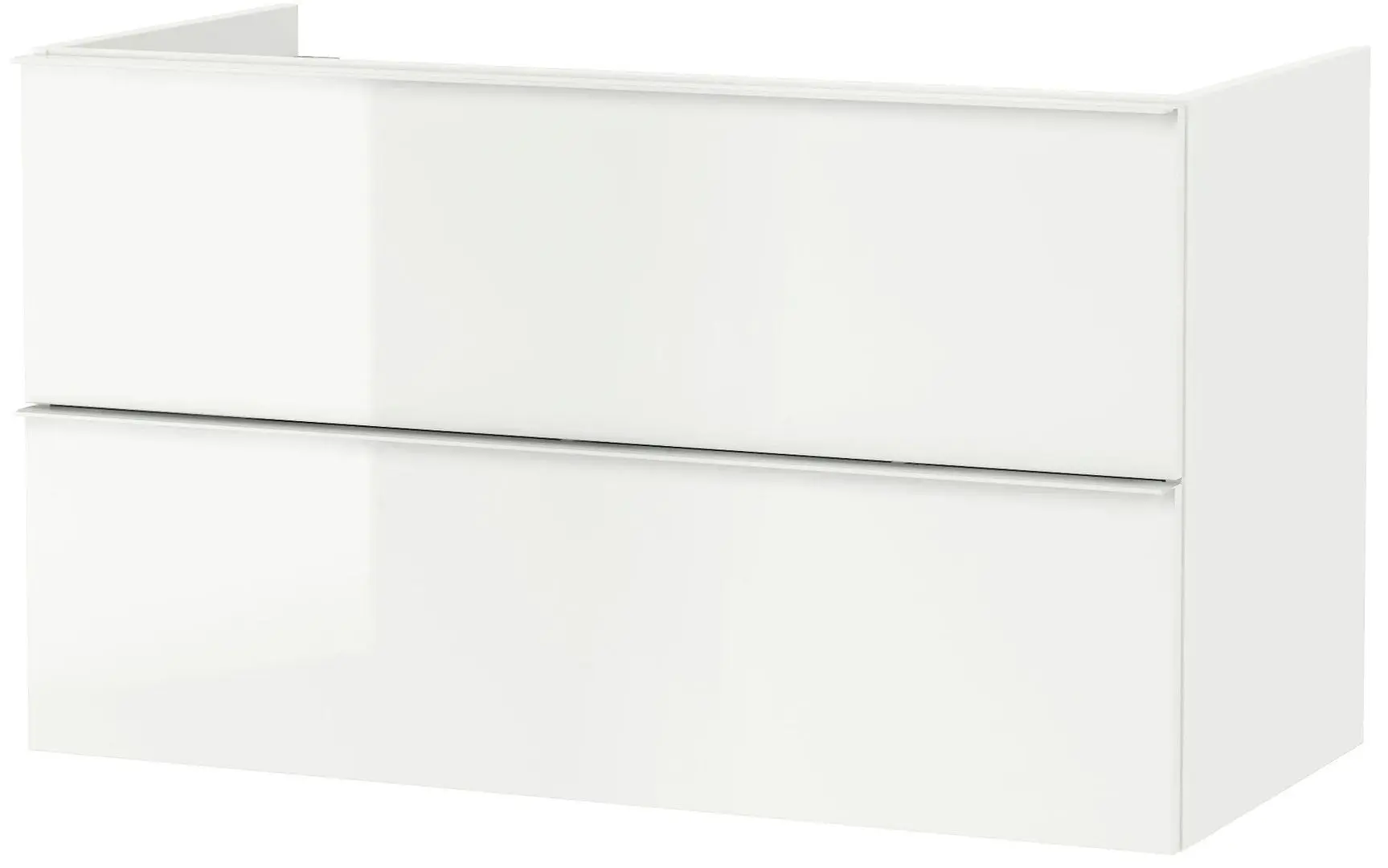 Набор тумбы с раковиной Ikea Godmorgon/Tolken/Horvik раковина 45x45/смеситель 102x49x72 (Глянцевый Белый/Мрамор) - 2