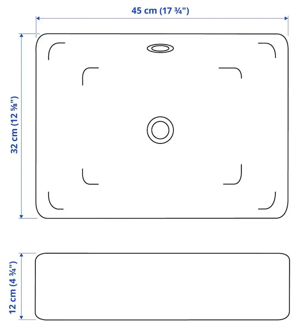 Набор тумбы с раковиной Ikea Godmorgon/Tolken/Horvik раковина 45x45/смеситель 62x49x72 (Белый Глянцевый/Под Мрамор) - 3