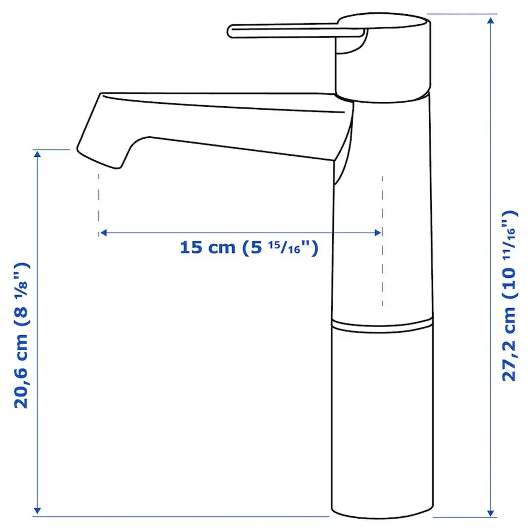 Набор тумбы с раковиной Ikea Godmorgon/Tolken/Horvik раковина 45x45/смеситель 62x49x72 (Белый Глянцевый/Под Мрамор) - 2