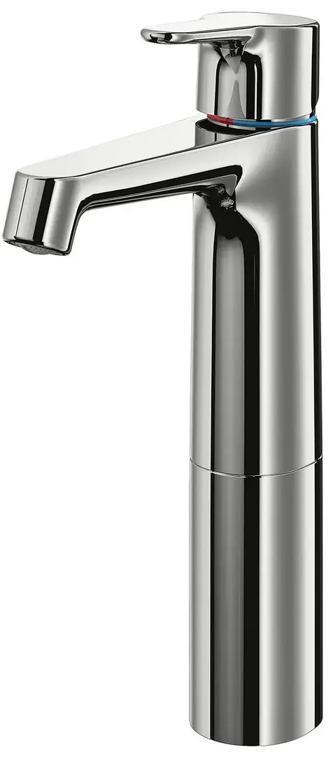 Набор тумбы с раковиной Ikea Godmorgon/Tolken/Horvik раковина 45x45/смеситель 62x49x72 (Глянцевый Белый/Антрацит) - 3