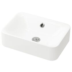 Набор тумбы с раковиной Ikea Godmorgon/Tolken/Horvik раковина 45x45/смеситель 82x49x72 (Белый/Бамбук) Thumb