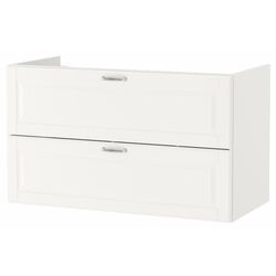 Набор тумбы с раковиной Ikea Godmorgon/Tolken/Kattevik раковина 40cm/смеситель 102x49x75 (Кашен Белый/Под Мрамор) Thumb