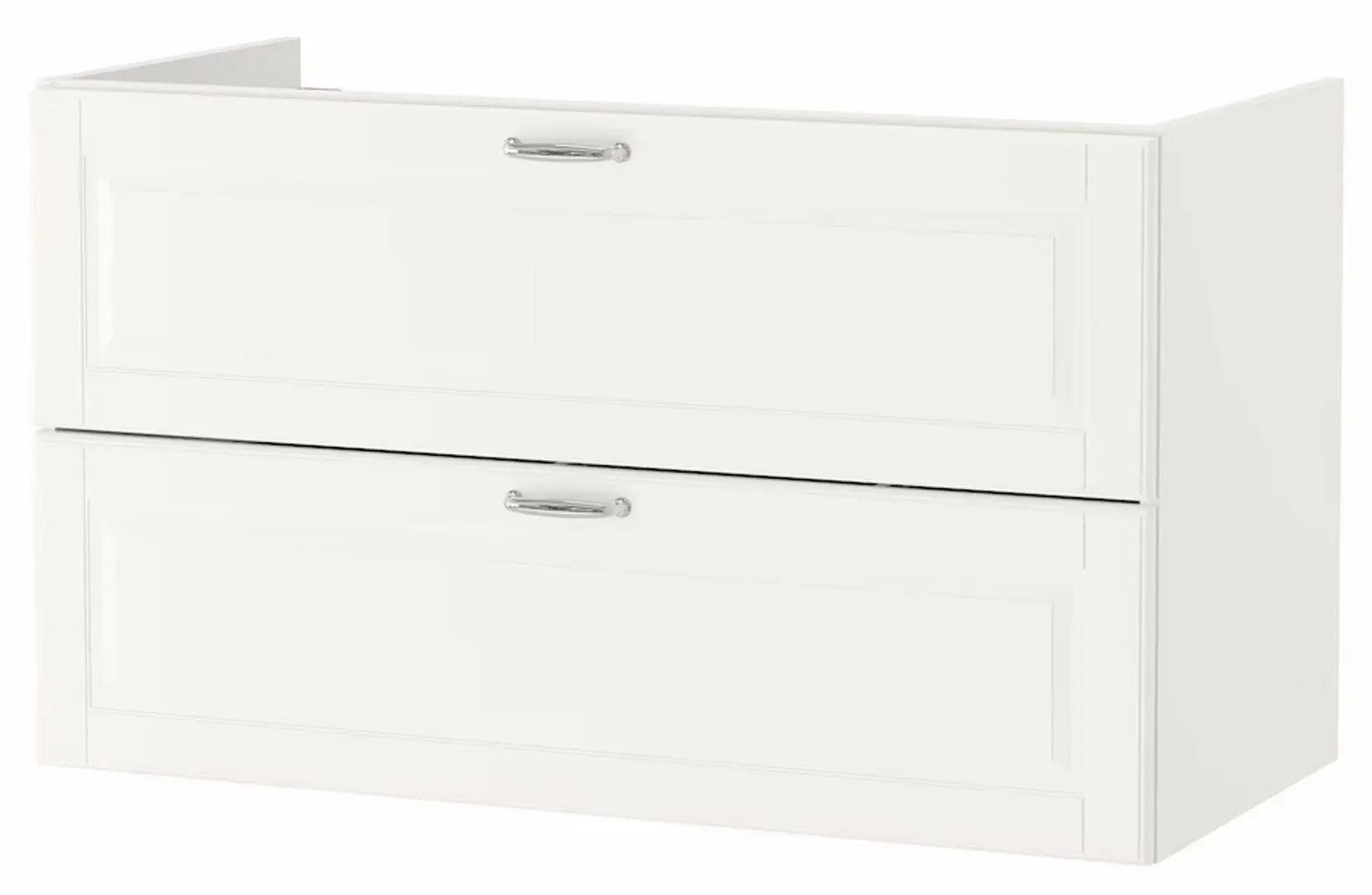 Набор тумбы с раковиной Ikea Godmorgon/Tolken/Kattevik раковина 40cm/смеситель 102x49x75 (Кашен Белый/Под Мрамор) - 10