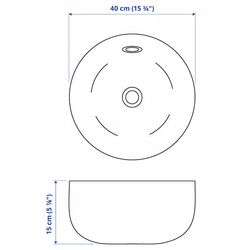 Набор тумбы с раковиной Ikea Godmorgon/Tolken/Kattevik раковина 40cm/смеситель 102x49x75 (Кашен Белый/Под Мрамор) Thumb