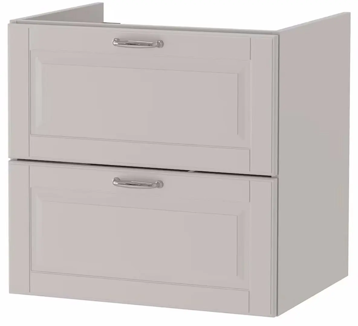 Набор тумбы с раковиной Ikea Godmorgon/Tolken/Kattevik раковина 40cm/смеситель 62x49x75 (Кашен Серый/Под Мрамор) - 10