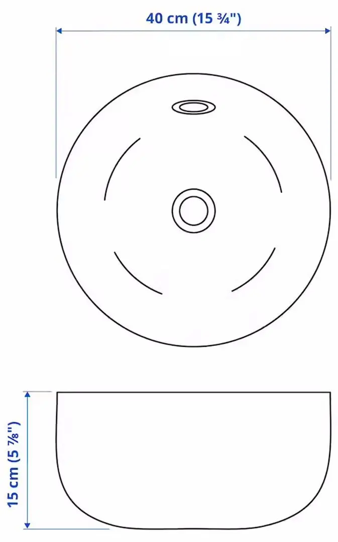 Набор тумбы с раковиной Ikea Godmorgon/Tolken/Kattevik раковина 40cm/смеситель 62x49x75 (Кашен Серый/Под Мрамор) - 3