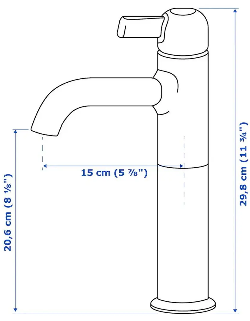 Набор тумбы с раковиной Ikea Godmorgon/Tolken/Kattevik раковина 40cm/смеситель 62x49x75 (Кашен Серый/Под Мрамор) - 2