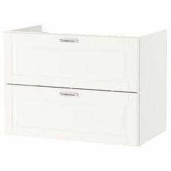 Набор тумбы с раковиной Ikea Godmorgon/Tolken/Kattevik раковина 40cm/смеситель 82x49x75 (Кашен Белый/Под Мрамор) Thumb