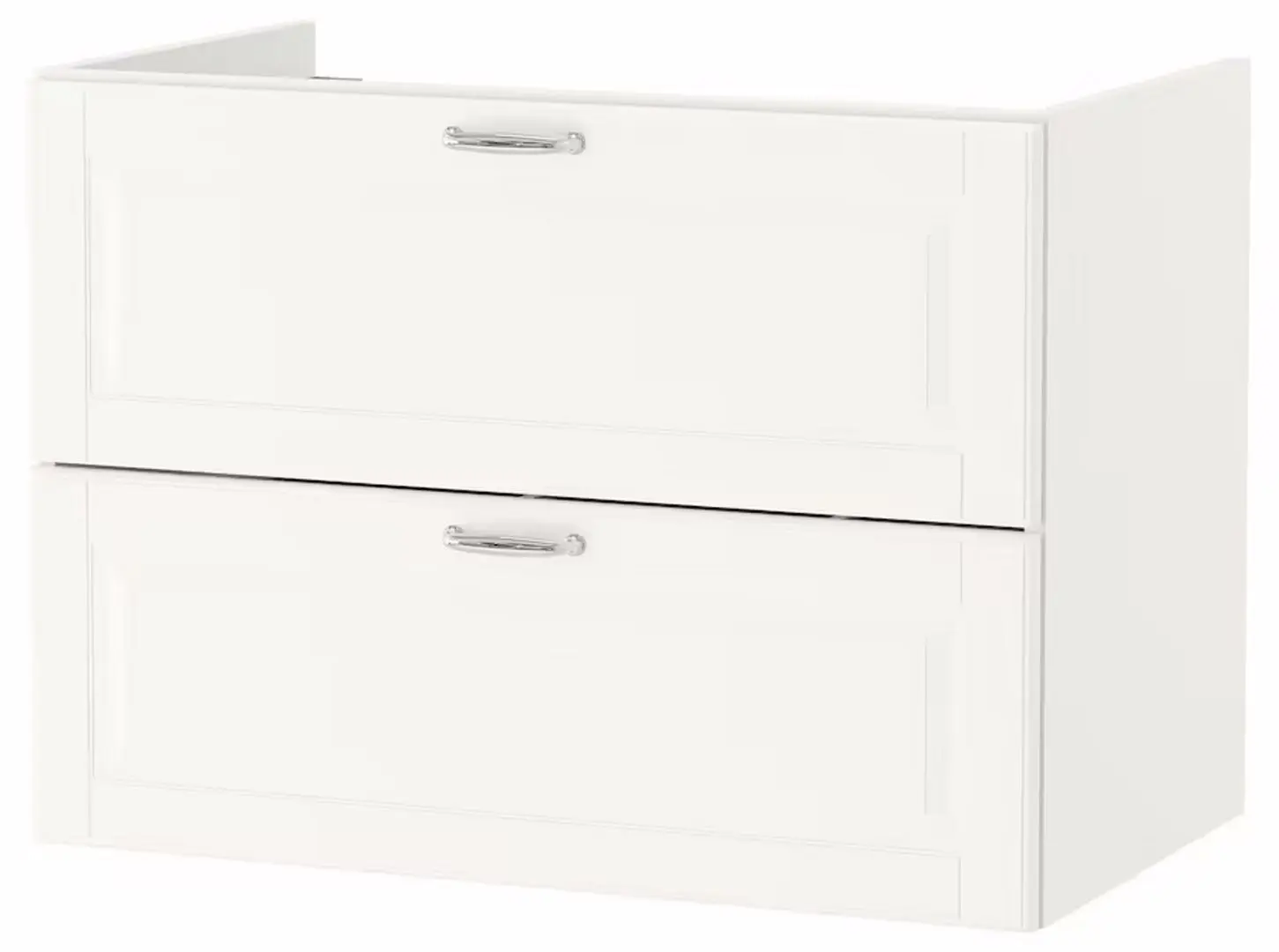 Набор тумбы с раковиной Ikea Godmorgon/Tolken/Kattevik раковина 40cm/смеситель 82x49x75 (Кашен Белый/Под Мрамор) - 2