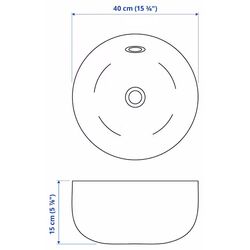 Набор тумбы с раковиной Ikea Godmorgon/Tolken/Kattevik раковина 40cm/смеситель 82x49x75 (Кашен Белый/Под Мрамор) Thumb