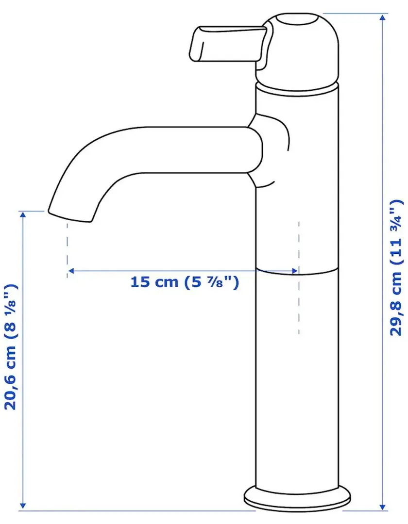 Набор тумбы с раковиной Ikea Godmorgon/Tolken/Kattevik раковина 40cm/смеситель 82x49x75 (Кашен Белый/Под Мрамор) - 12