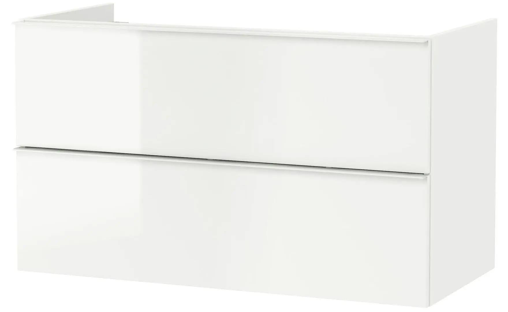 Набор тумбы с раковиной Ikea Godmorgon/Tolken/Tornviken раковина 45/смеситель 102x49x74 (Lucios Alb/Aspect Marmură) - 2