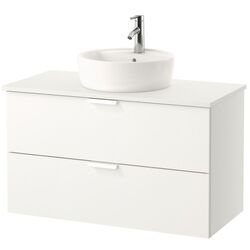 Набор тумбы с раковиной Ikea Godmorgon/Tolken/Tornviken раковина 45cm/смеситель 102x49x74 (Белый)
