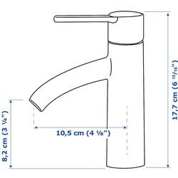 Набор тумбы с раковиной Ikea Godmorgon/Tolken/Tornviken раковина 45cm/смеситель 102x49x74 (Белый) Thumb