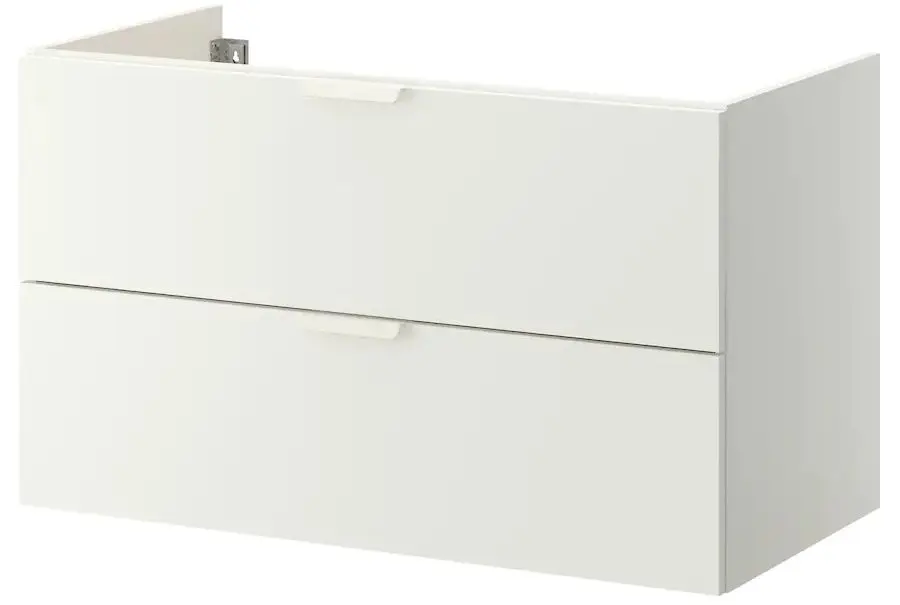 Набор тумбы с раковиной Ikea Godmorgon/Tolken/Tornviken раковина 45cm/смеситель 102x49x74 (Белый/Антрацит)