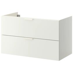 Набор тумбы с раковиной Ikea Godmorgon/Tolken/Tornviken раковина 45cm/смеситель 102x49x74 (Белый/Бамбук) Thumb