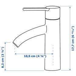 Набор тумбы с раковиной Ikea Godmorgon/Tolken/Tornviken раковина 45cm/смеситель 102x49x74 (Под Коричневый Мореный Ясень/Антрацит) Thumb