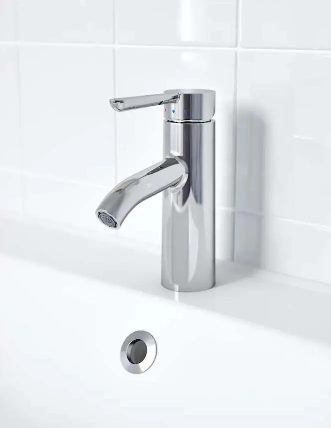 Набор тумбы с раковиной Ikea Godmorgon/Tolken/Tornviken раковина 45cm/смеситель 62x49x74 (Глянцевый Белый/Белый) - 6