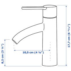 Набор тумбы с раковиной Ikea Godmorgon/Tolken/Tornviken раковина 45cm/смеситель 62x49x74 (Глянцевый Белый/Белый) Thumb