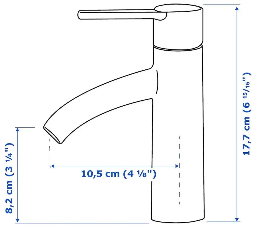 Набор тумбы с раковиной Ikea Godmorgon/Tolken/Tornviken раковина 45cm/смеситель 62x49x74 (Глянцевый Белый/Белый) - 7