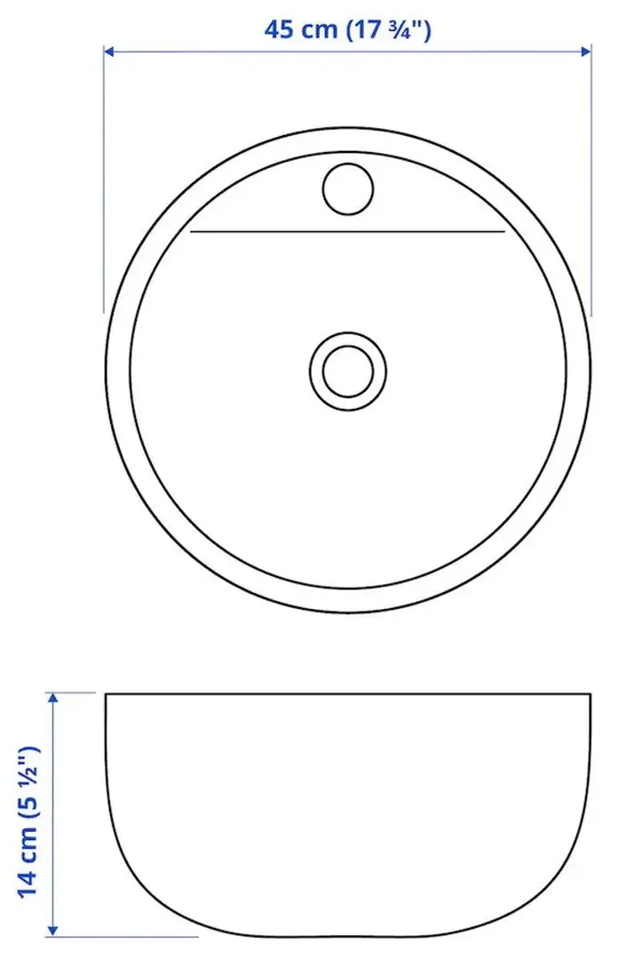 Набор тумбы с раковиной Ikea Godmorgon/Tolken/Tornviken раковина 45cm/смеситель 82x49x45 (Гиллбурен Темно-серый/Под Мрамор) - 9