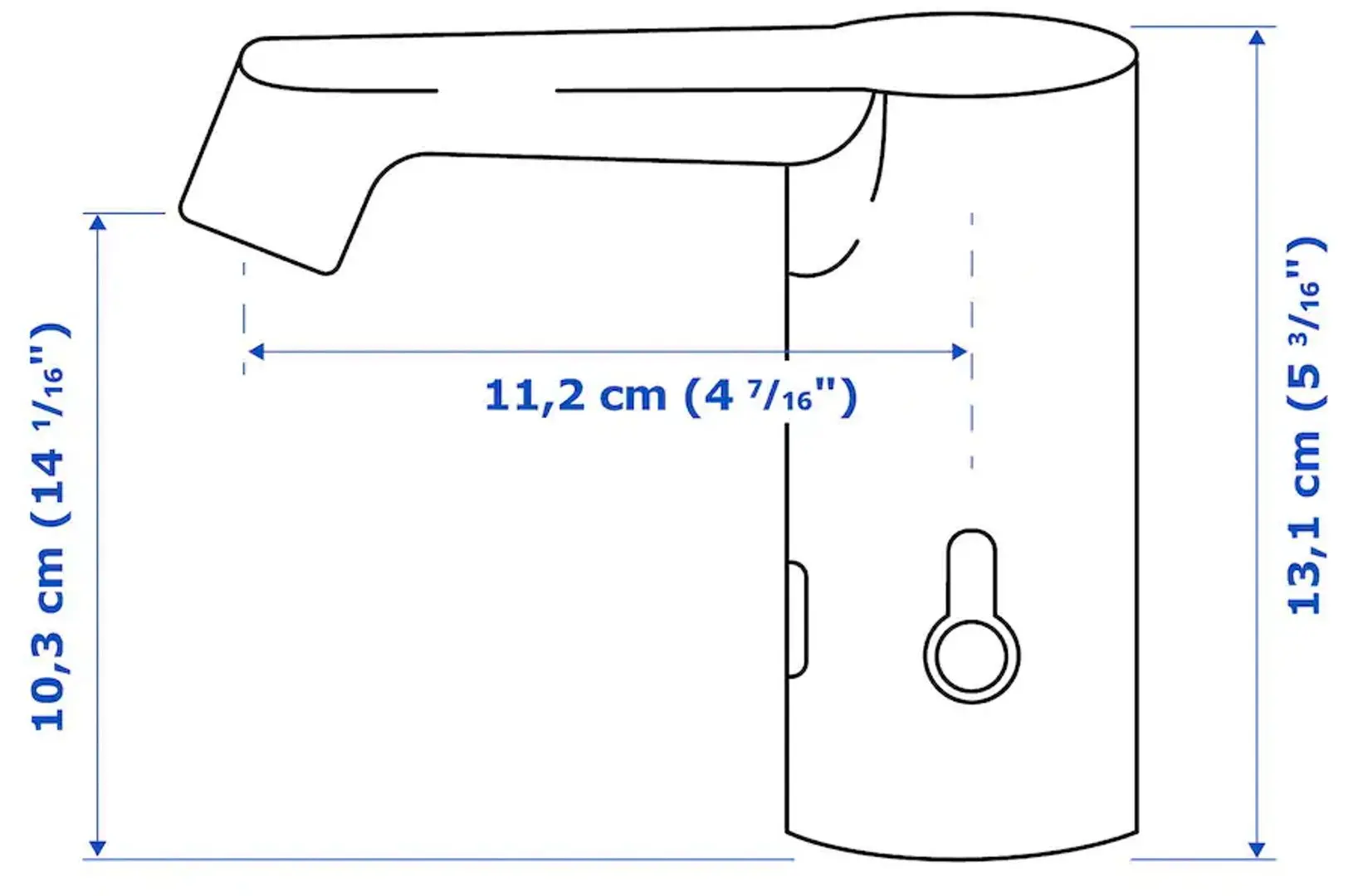 Набор тумбы с раковиной Ikea Godmorgon/Tolken/Tornviken раковина 45cm/смеситель 82x49x45 (Гиллбурен Темно-серый/Под Мрамор) - 10