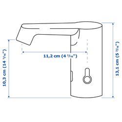 Набор тумбы с раковиной Ikea Godmorgon/Tolken/Tornviken раковина 45cm/смеситель 82x49x74 (Темно-серый/Бамбук) Thumb