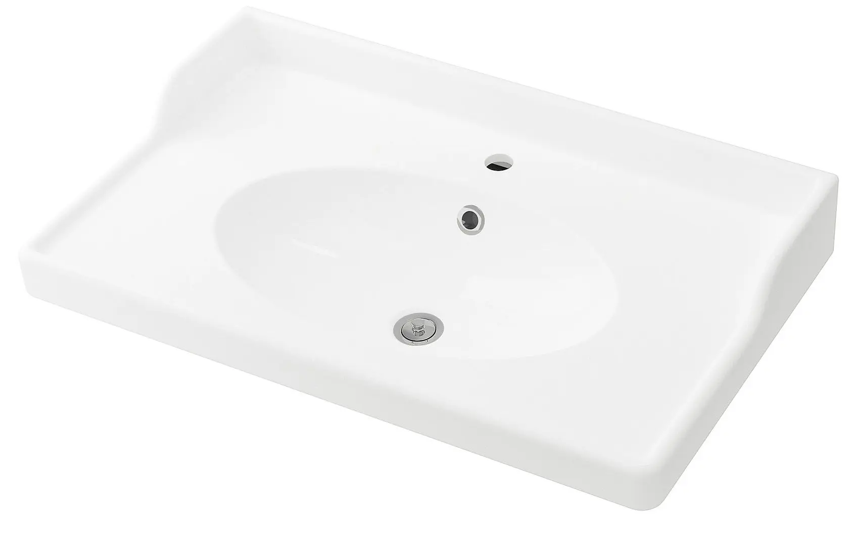 Набор тумбы с раковиной Ikea Hemnes/Rattviken 2 ящика/смеситель Runskar 82x49x93 (Белый) - 2