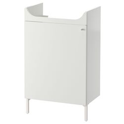 Набор тумбы с раковиной Ikea Nysjon/Bjorkan смеситель Pilkan 54x98 (Белый) Thumb