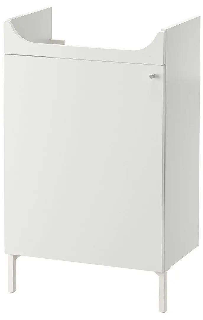 Набор тумбы с раковиной Ikea Nysjon/Bjorkan смеситель Pilkan 54x98 (Белый) - 2