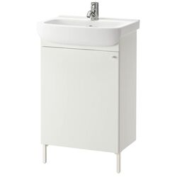 Набор тумбы с раковиной Ikea Nysjon/Bjorkan смеситель Pilkan 54x98 (Белый)