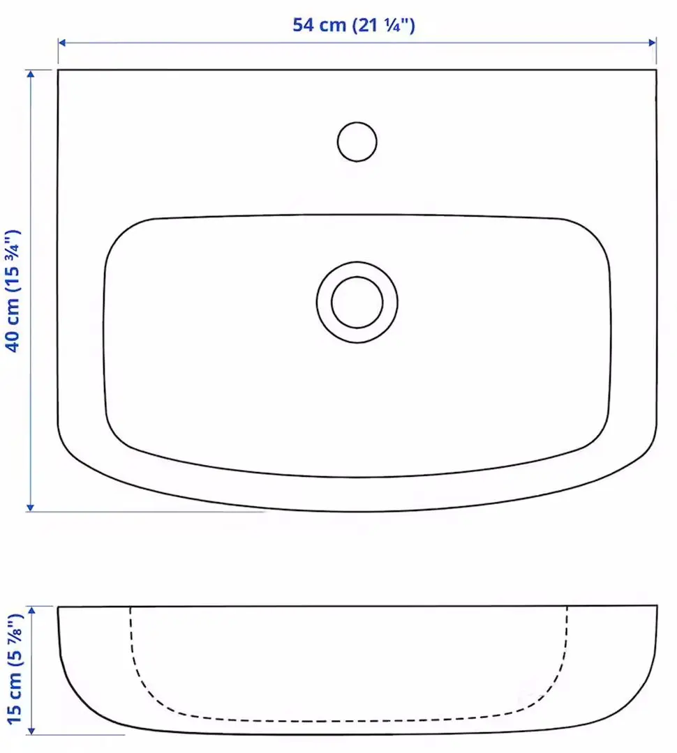 Набор тумбы с раковиной Ikea Ragrund/Bjorkan смеситель Ensen (Бамбук) - 6