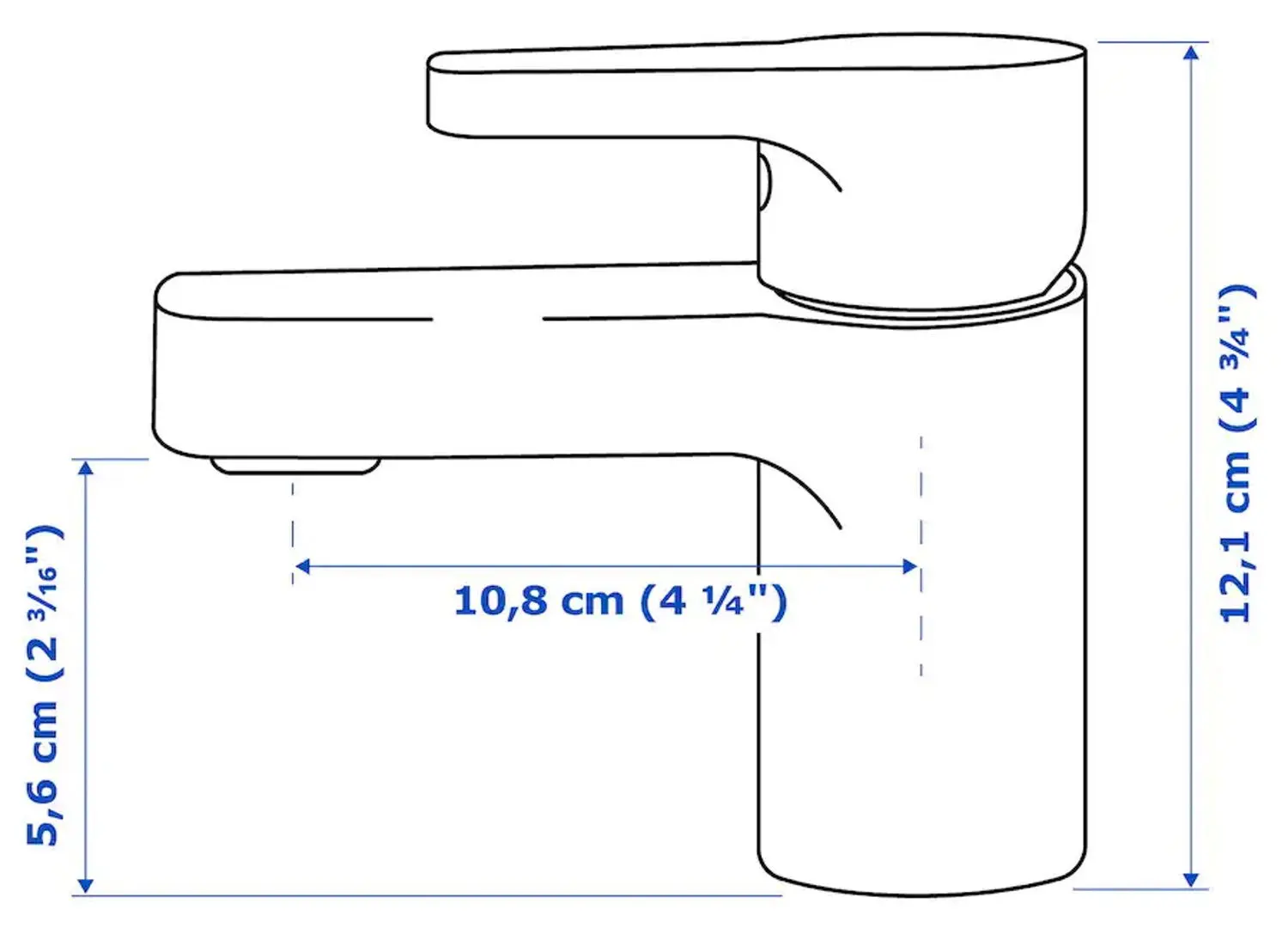 Набор тумбы с раковиной Ikea Ragrund/Bjorkan смеситель Ensen (Бамбук) - 7