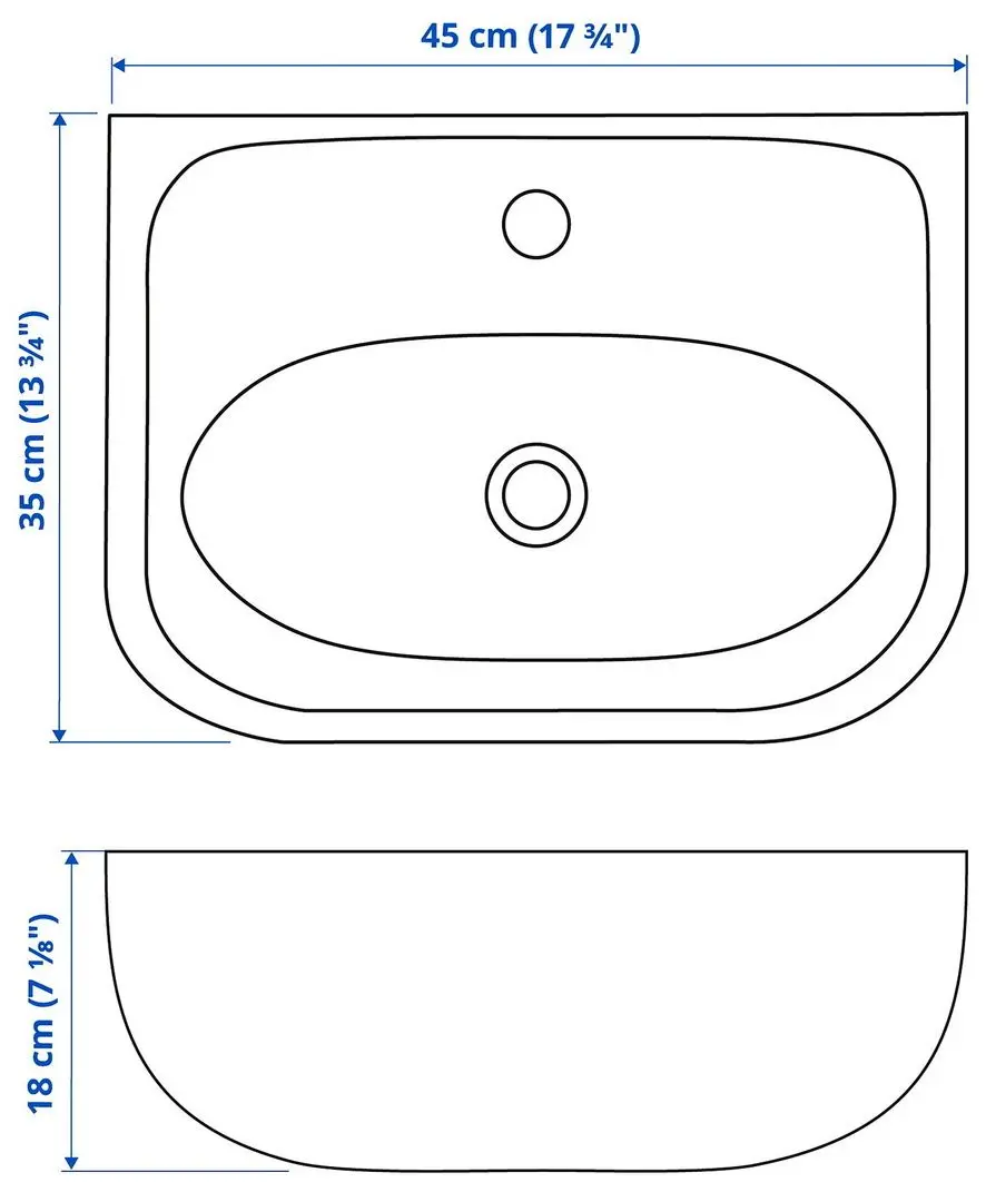 Набор тумбы с умывальником Ikea Lilltjarn/Skatsjon 2 дверце/смеситель Saljen 45x35 (Белый) - 9