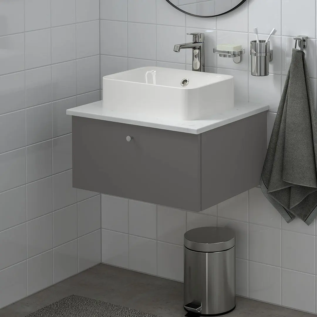 Шкаф под умывальник Ikea Godmorgon 1 ящик 60x47x29 (Темно-серый) - 3