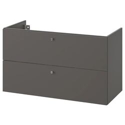 Шкаф под умывальник Ikea Godmorgon 2 ящика 100x47x58 (Гилльбурен/Темно-серый)