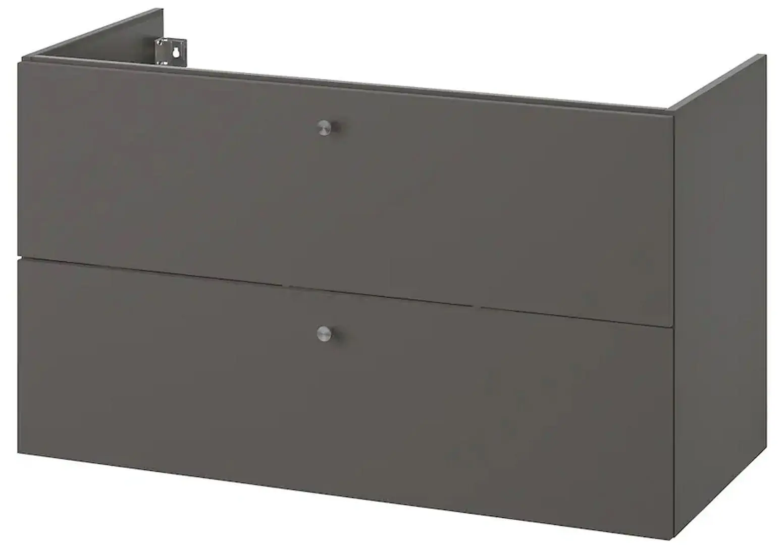 Шкаф под умывальник Ikea Godmorgon 2 ящика 100x47x58 (Гилльбурен/Темно-серый)