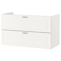 Шкаф под умывальник Ikea Godmorgon 2 ящика 100x47x58 (Касжон/Белый)