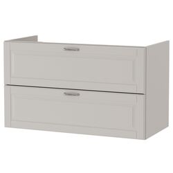 Шкаф под умывальник Ikea Godmorgon 2 ящика 100x47x58 (Касжон Серый)
