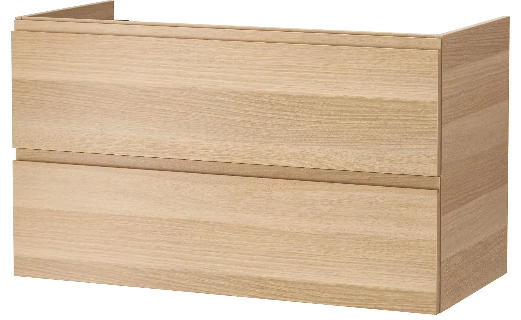 Шкаф под умывальник Ikea Godmorgon 2 ящика 100x47x58 (Под Беленый Дуб)