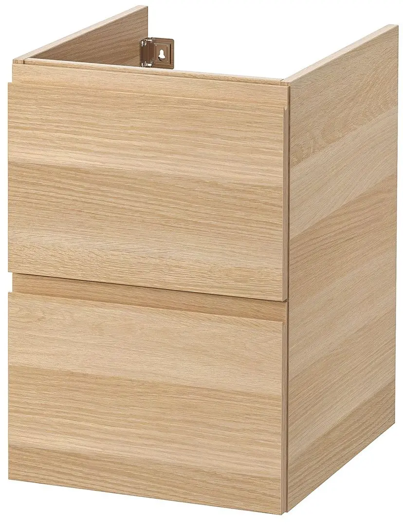 Шкаф под умывальник Ikea Godmorgon 2 ящика 40x47x58 (Под Беленый Дуб)