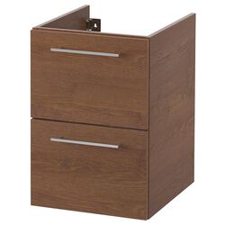 Шкаф под умывальник Ikea Godmorgon 2 ящика 40x47x58 (Под Коричневый Мореный Ясень)