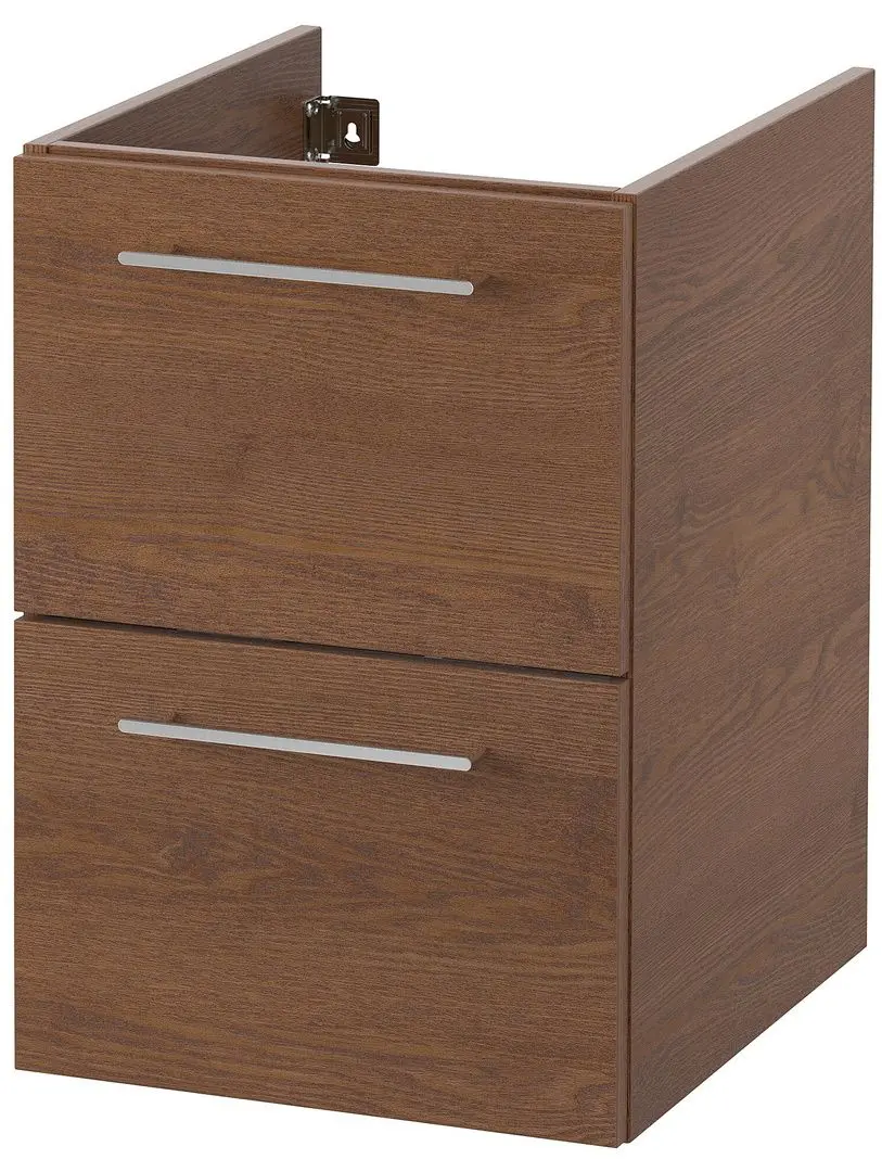 Шкаф под умывальник Ikea Godmorgon 2 ящика 40x47x58 (Под Коричневый Мореный Ясень)