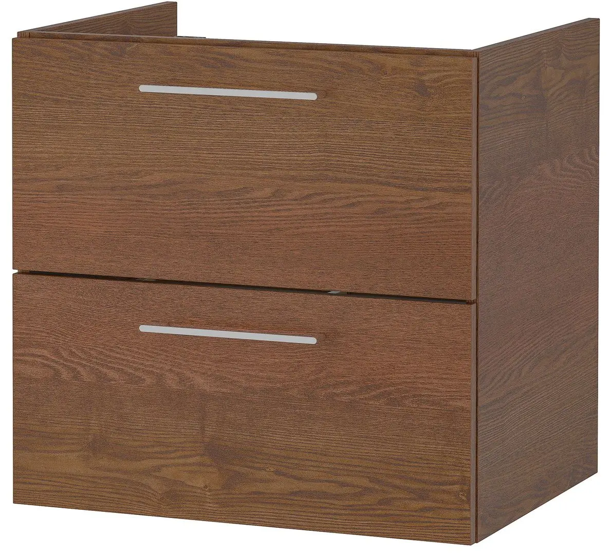 Шкаф под умывальник Ikea Godmorgon 2 ящика 60x47x58 (Под Коричневый Мореный Ясень)
