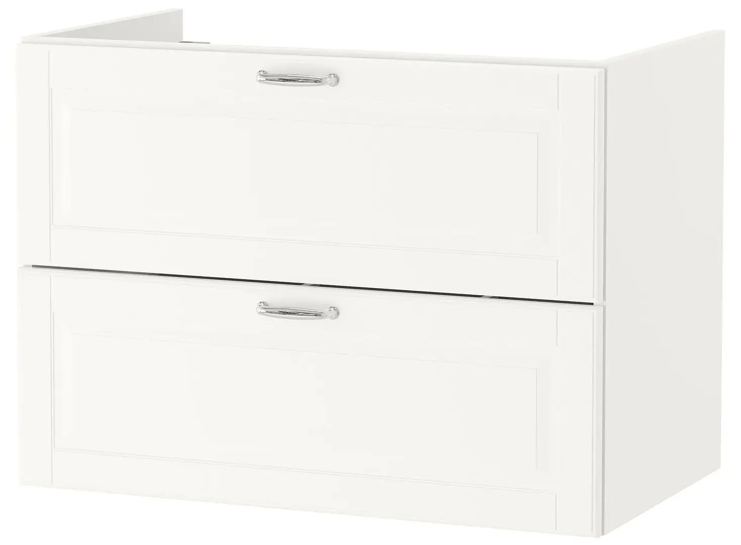 Шкаф под умывальник Ikea Godmorgon 2 ящика 80x47x58 (Касжон/Белый)