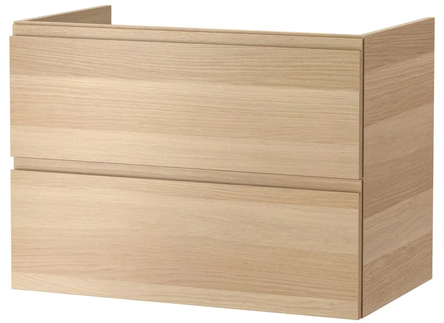 Шкаф под умывальник Ikea Godmorgon 2 ящика 80x47x58 (Под Беленый Дуб)