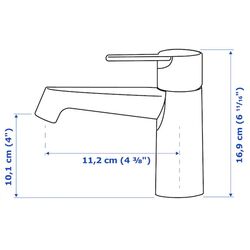 Шкаф под умывальник Ikea Godmorgon/Braviken 2 ящика/смеситель Brogrund 100x48x68 (Под Беленый Дуб) Thumb
