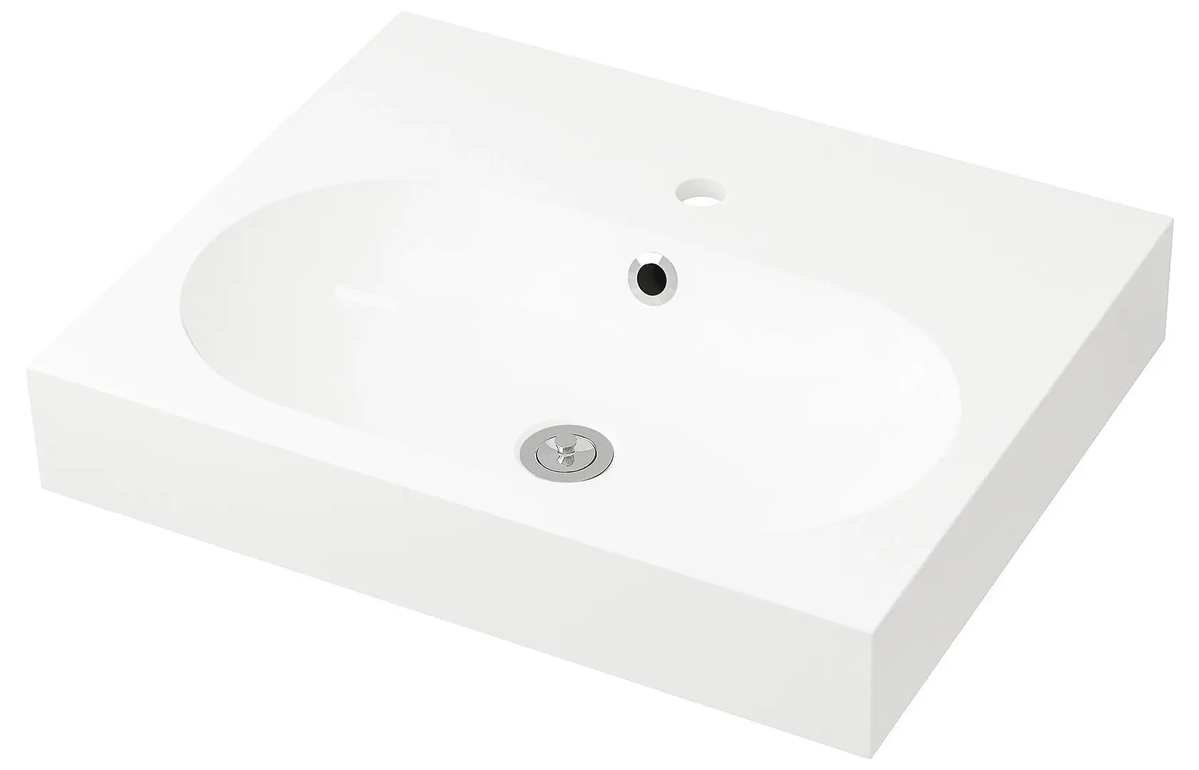 Шкаф под умывальник Ikea Godmorgon/Braviken 2 ящика/смеситель Brogrund 61x49x68 (Темно-серый) - 2