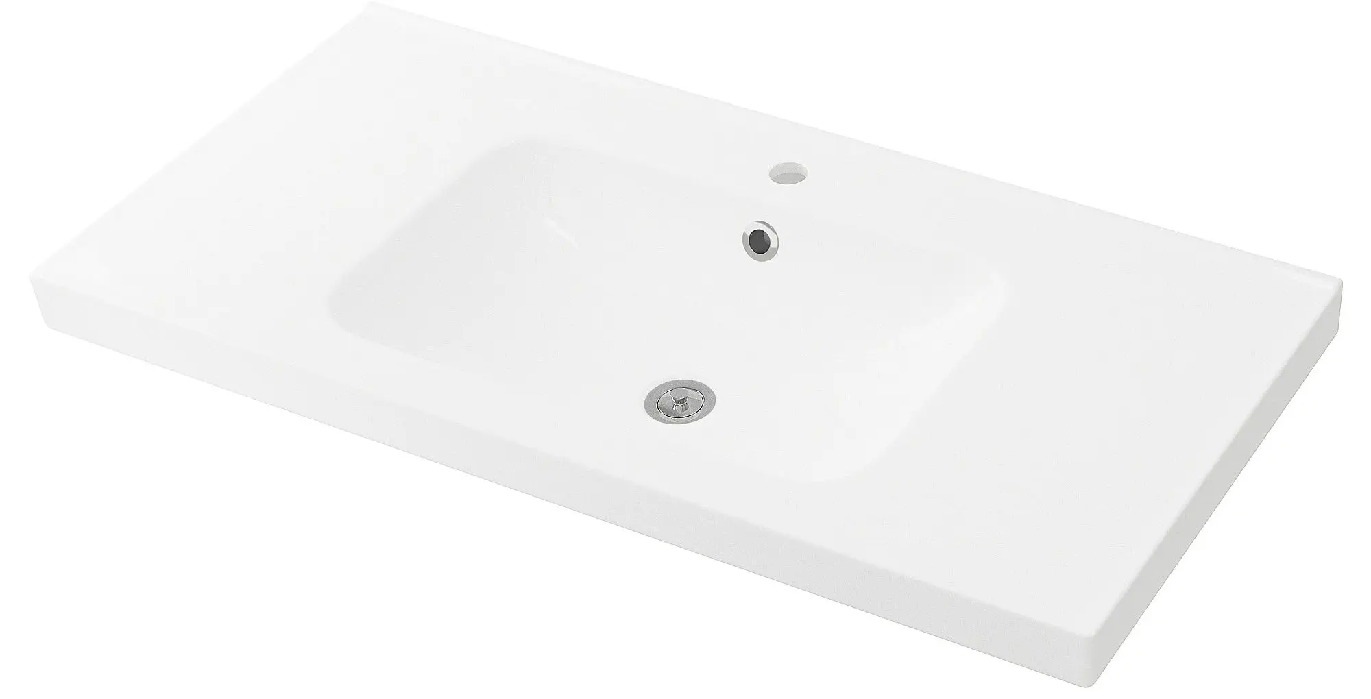 Шкаф под умывальник Ikea Godmorgon/Odensvik 2 ящика/1 чаша/смеситель Dalskär 103x49x64 (Белый) - 2