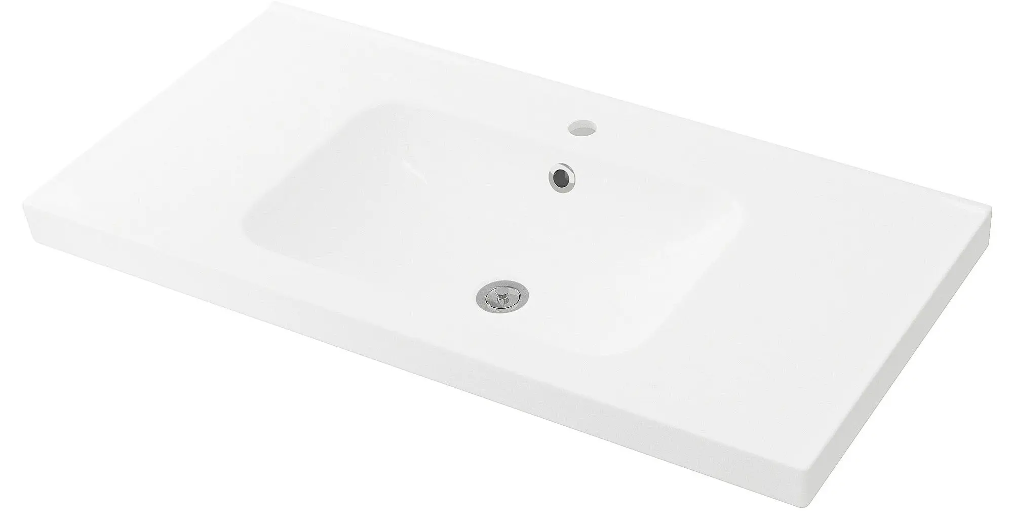 Шкаф под умывальник Ikea Godmorgon/Odensvik 2 ящика/1чаша/смеситель Hamnskär 103x49x64 (Касжон/Белый) - 2